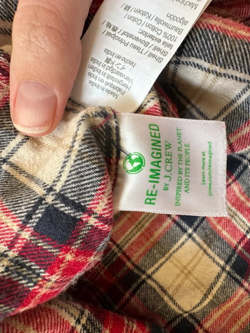 J. Crew Men's Size L Flannel Button Down